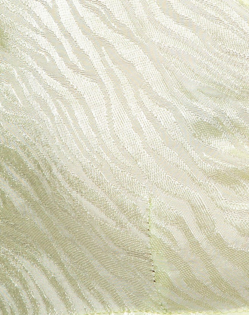Celinda Langarm-Top aus Satin Zebra Pistazie - Image 6