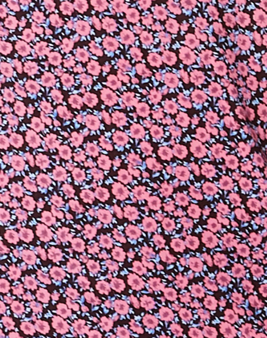Cello Midikleid in Floral Fun Pink - Image 5