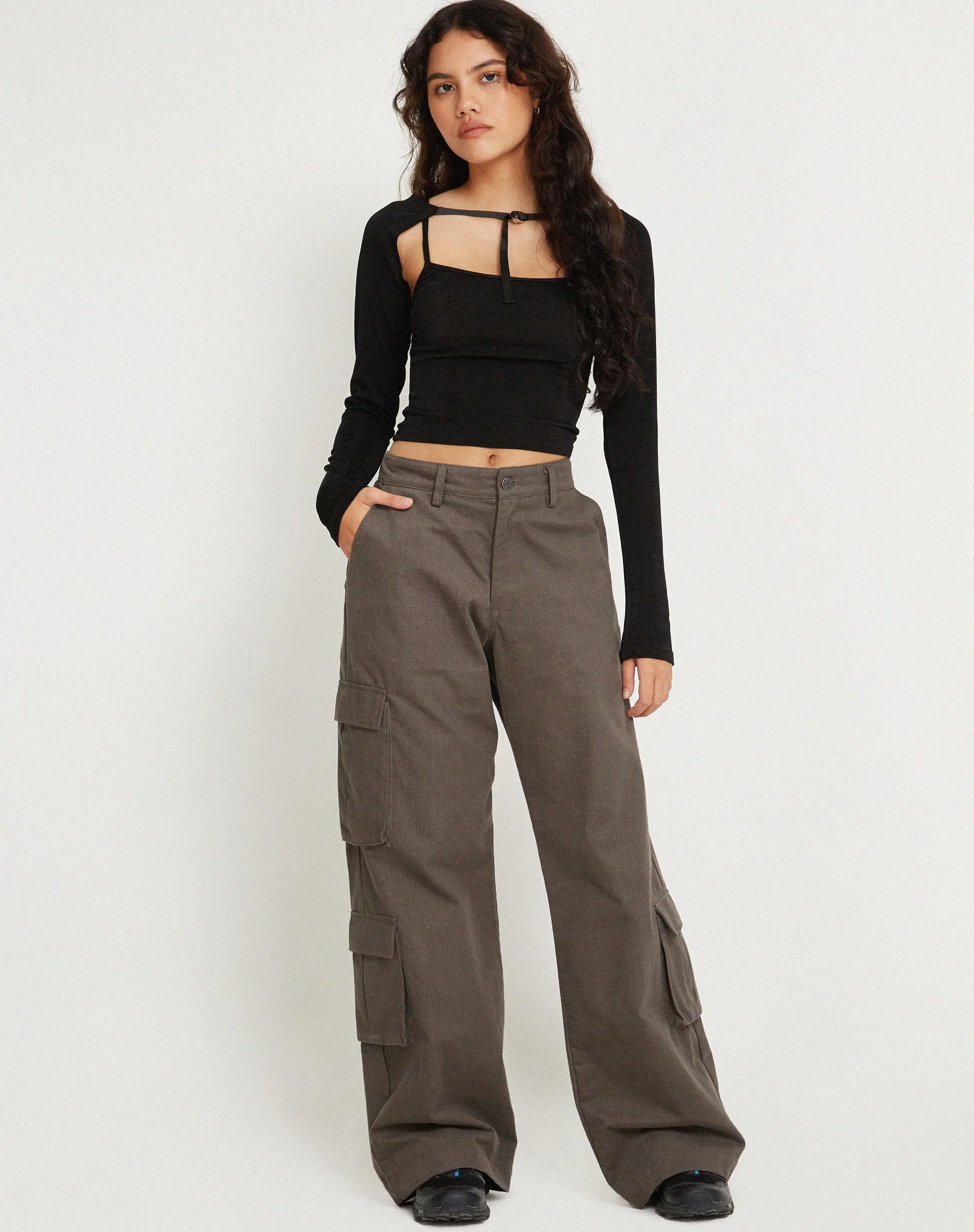 Ceriya Langärmeliges Top in Schwarz - Image 3