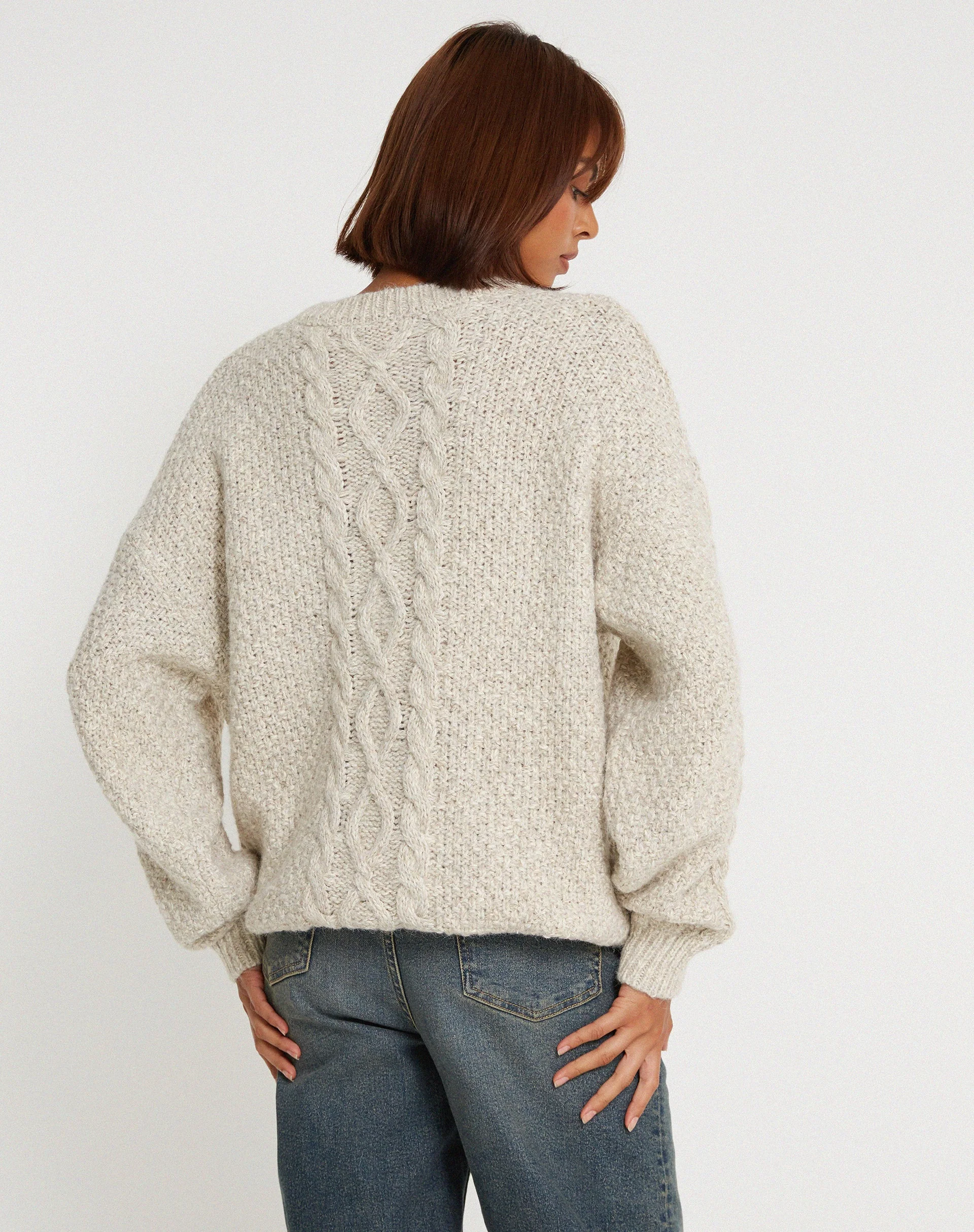 Chalih Pullover in Hafermehl - Image 4