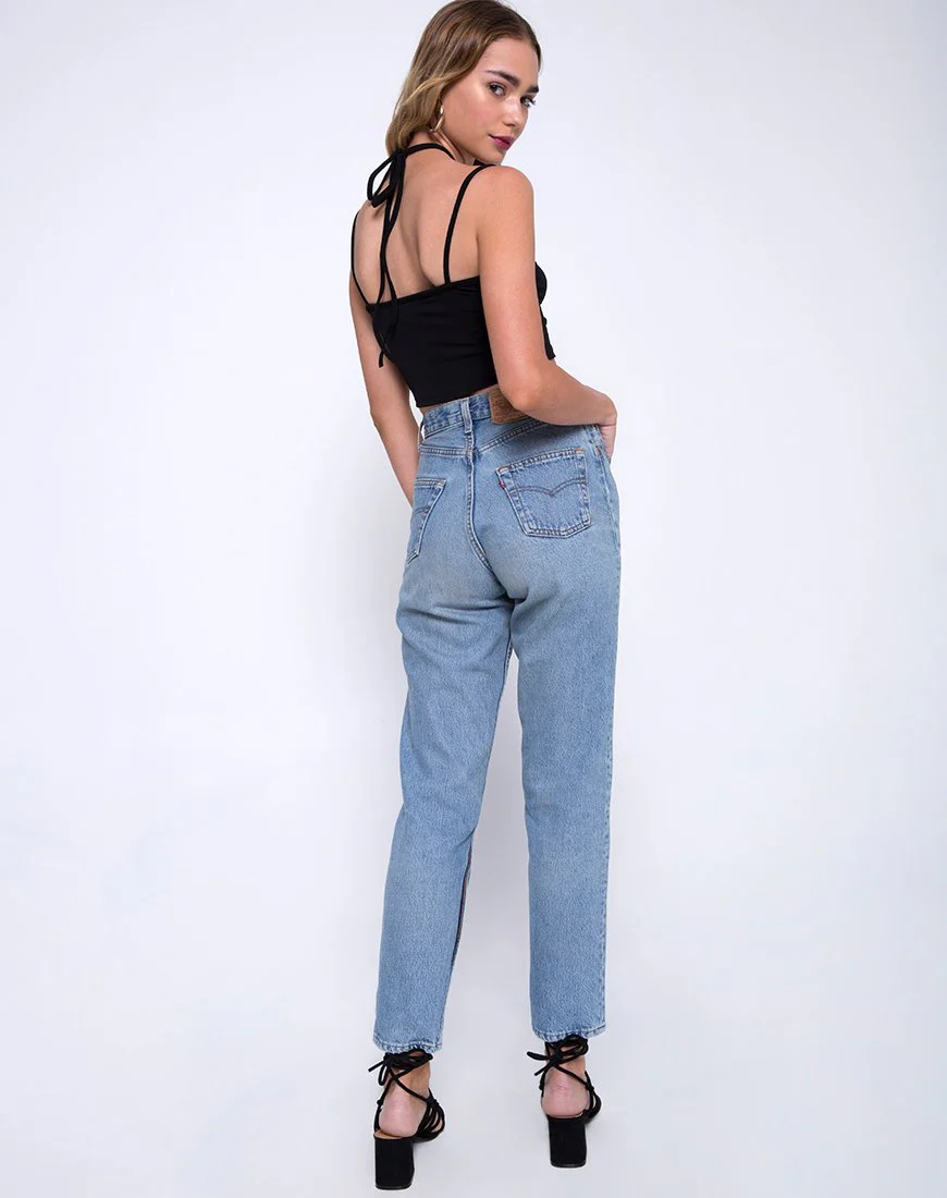 Chateau Crop Top in Schwarz - Image 4