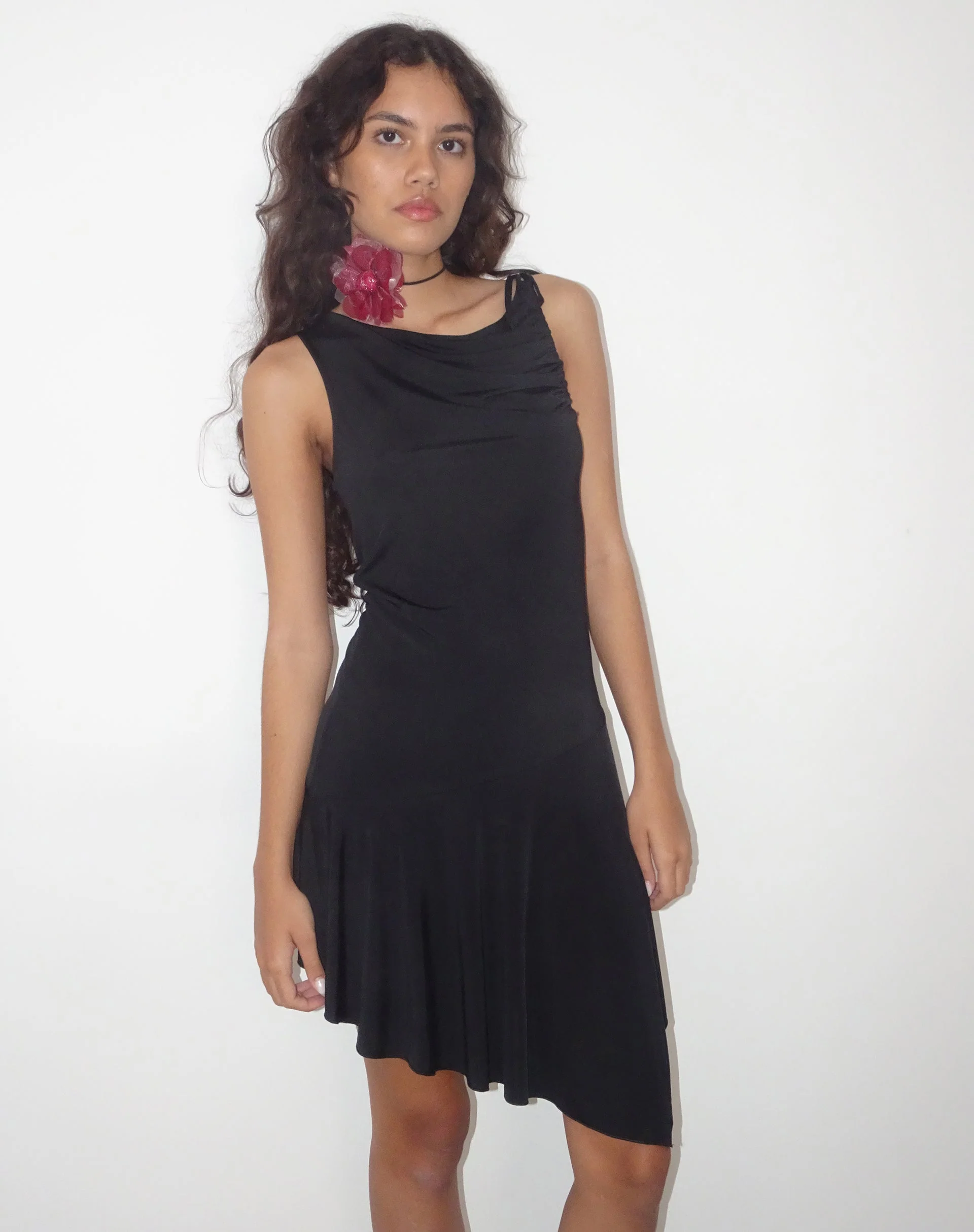 Chaya Slinky Minikleid in Schwarz