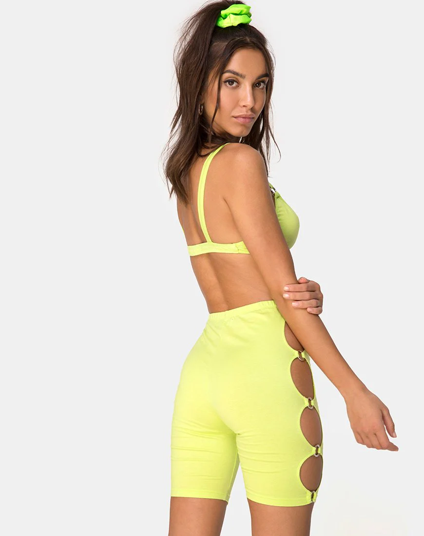 Chiel Cycle Short in Limette - Image 2