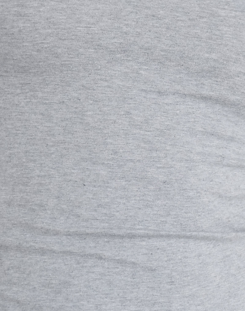 Chihiro Baby-Top mit Puffärmel in Grau meliert - Image 7