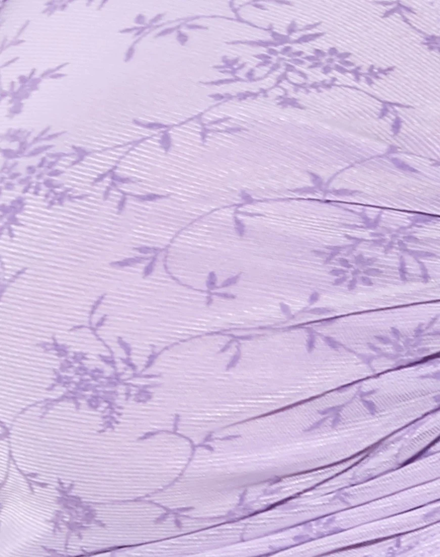 Chilo Langarm Top in Love Bloom Lilac Flock - Image 6
