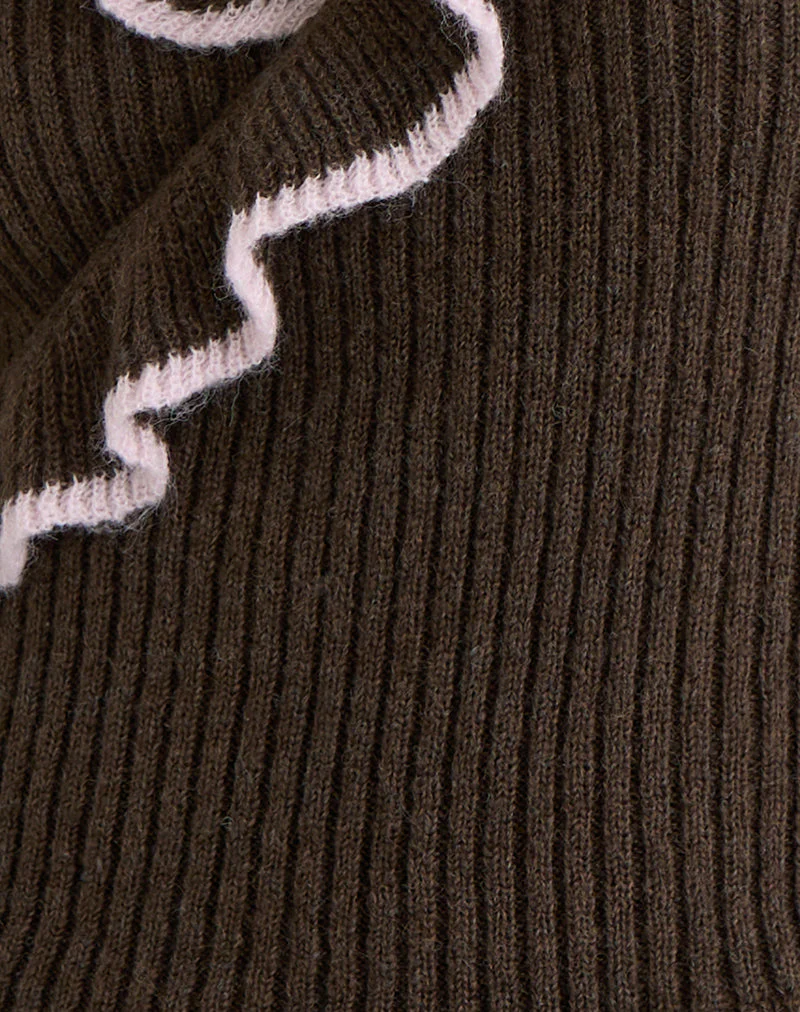 Christella Top in Zartbitterschokolade mit Rosa - Image 7