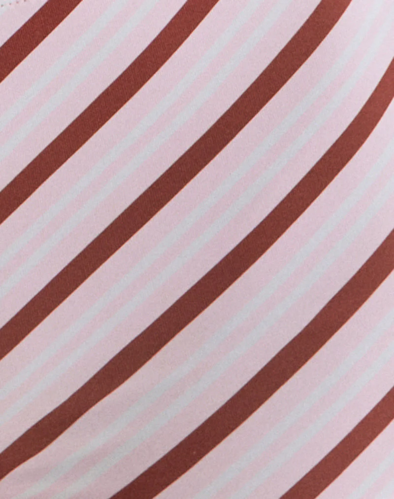 Ciana Hot Pants in Diagonalstreifen Rosa - Image 6