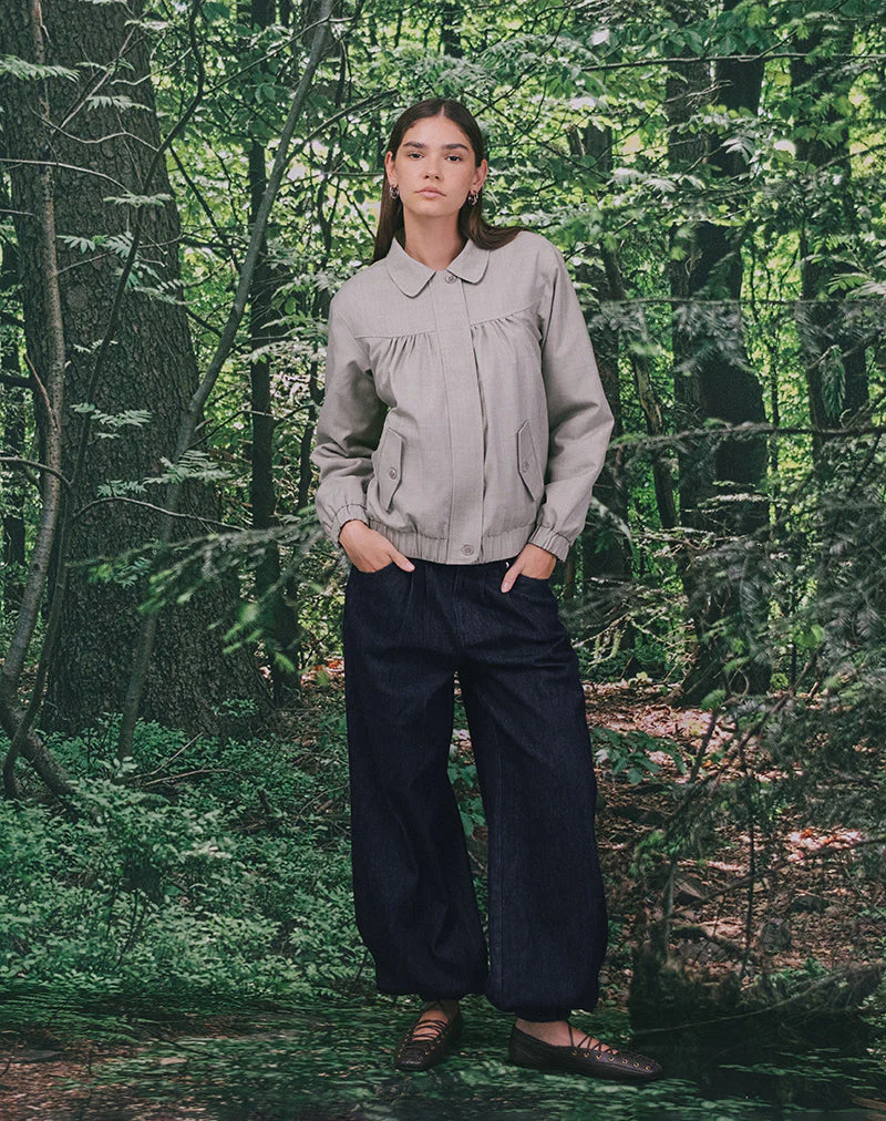 Cindari Jacke mit Kragen in Grau - Image 2