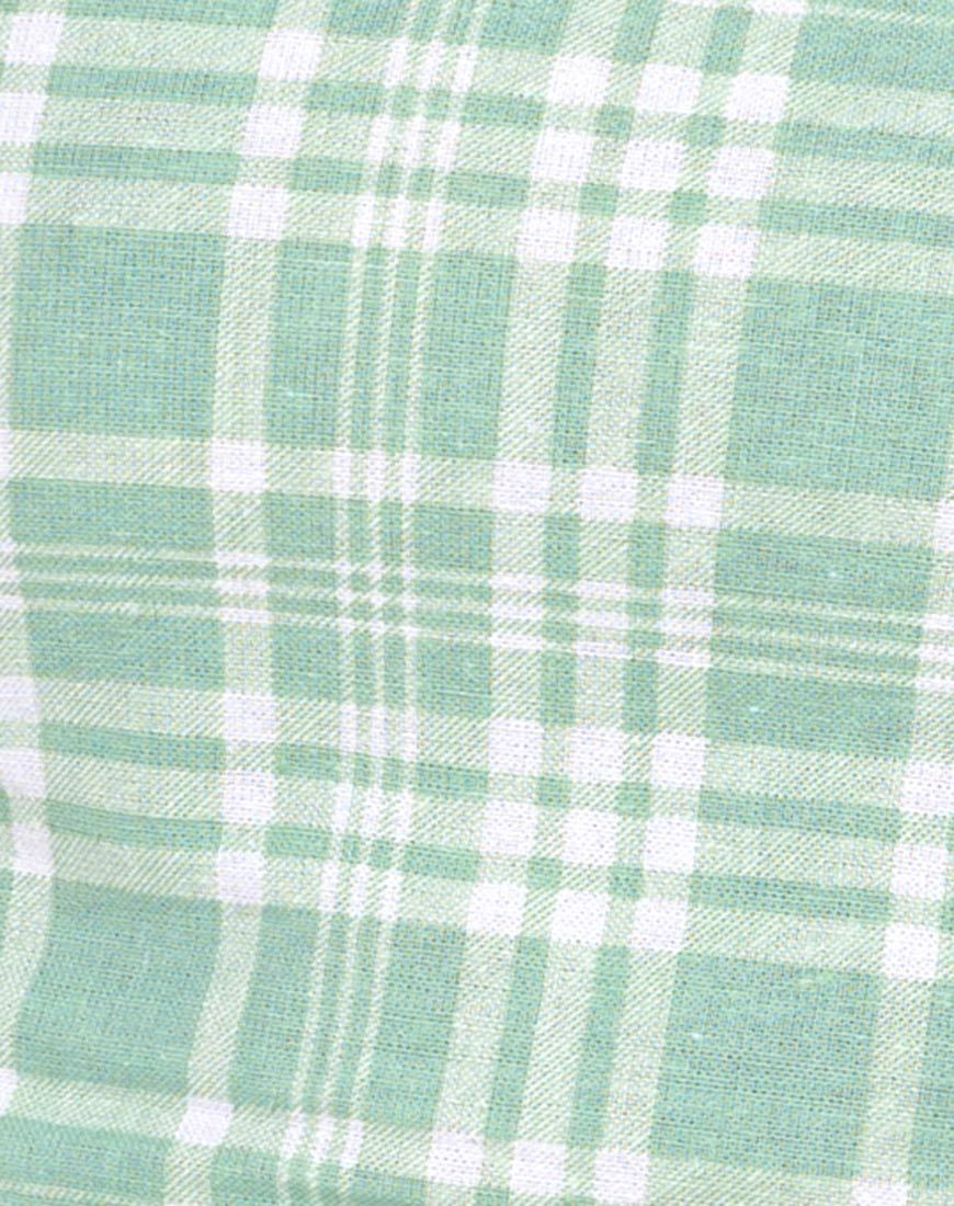 Cindy Crop Top aus Tischtuch Neo Mint - Image 5