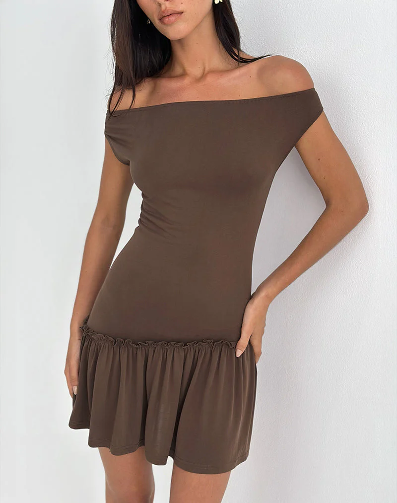 Ciro Minikleid in Schokolade - Image 4