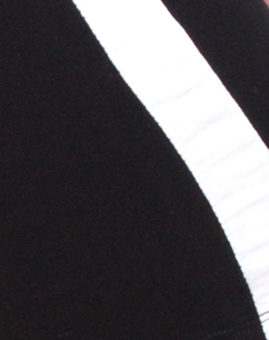 Cirst Short in Schwarz mit weißen Streifen - Image 5