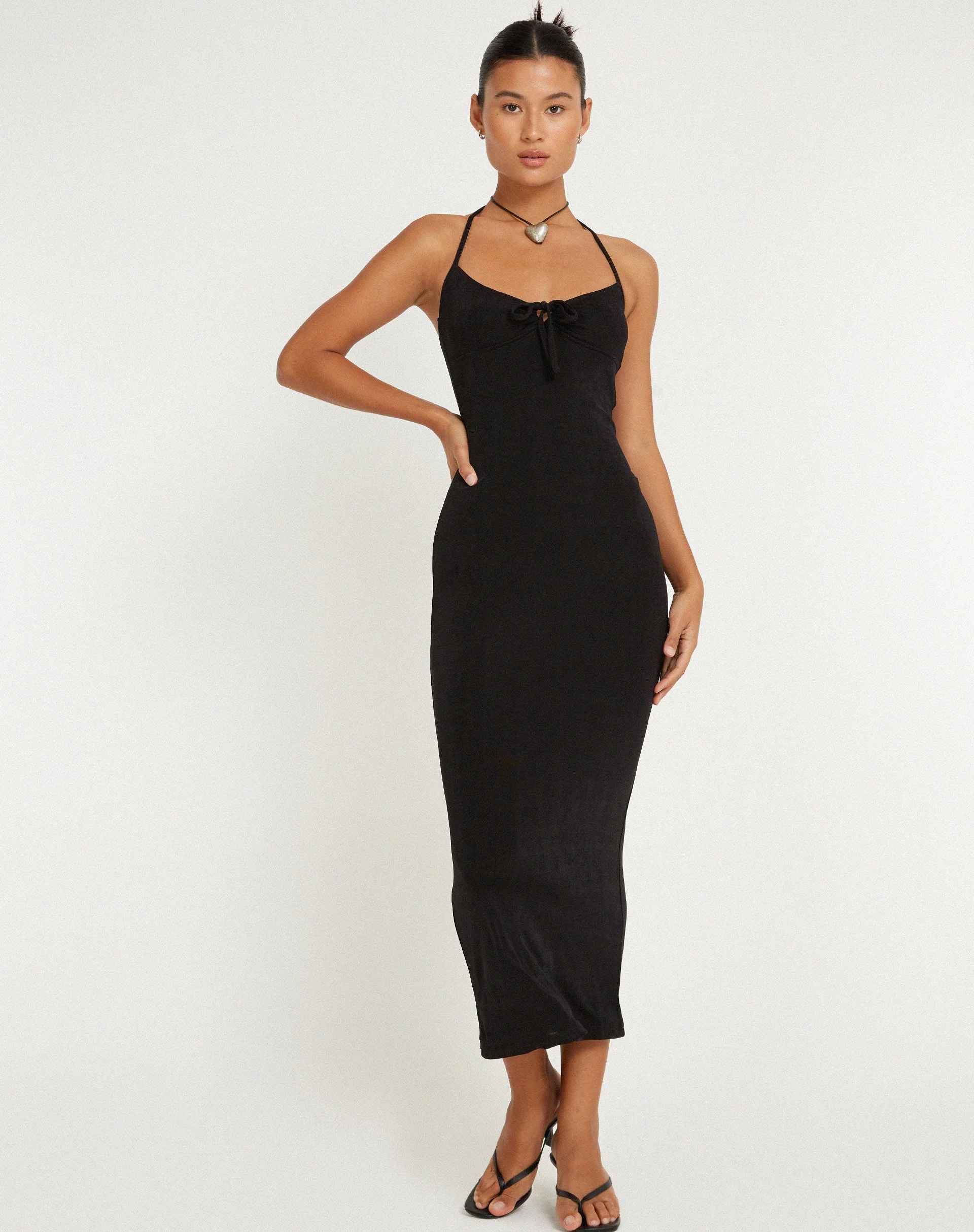 Clovia Maxikleid in Schwarz - Image 3