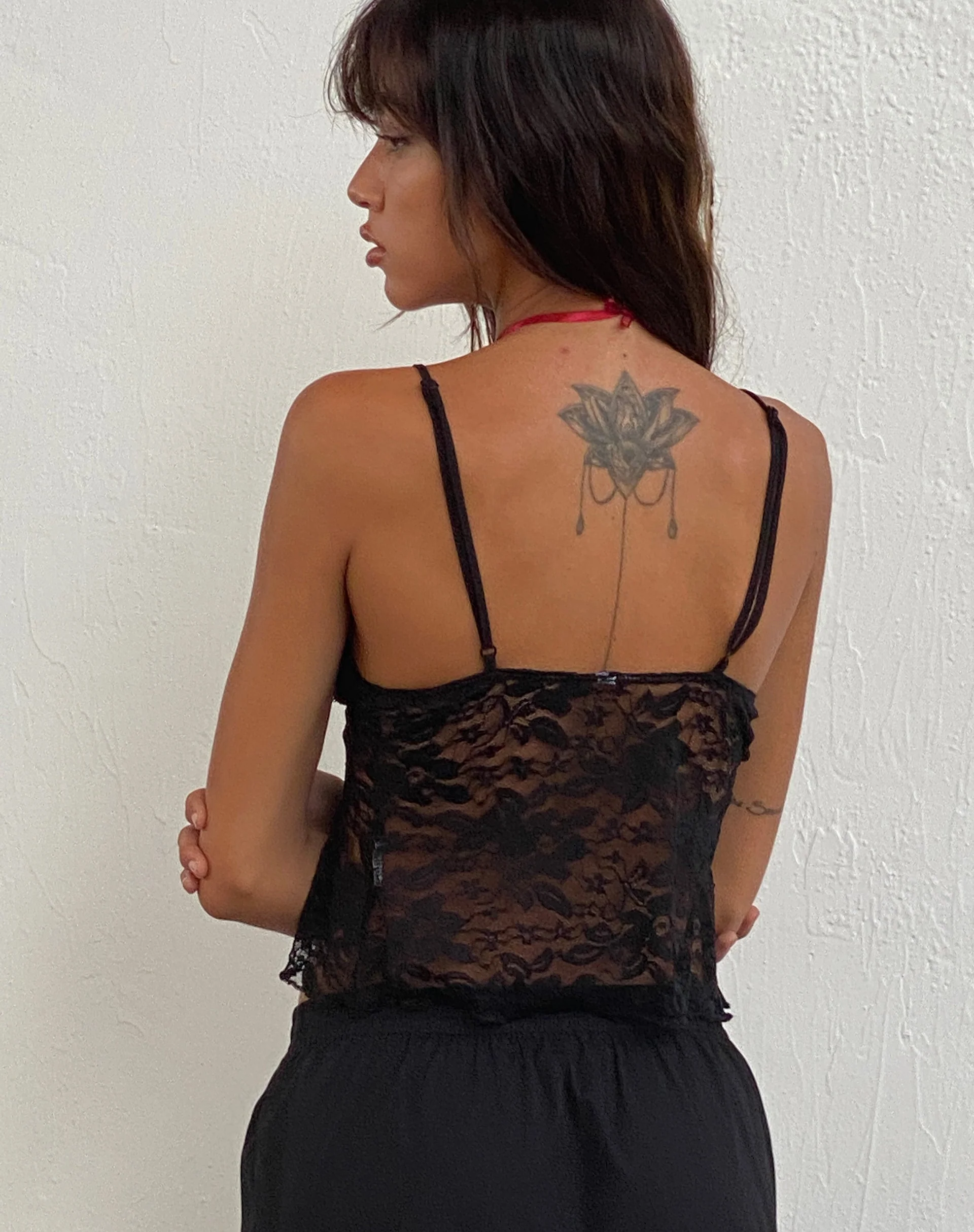 Cojira Spitze Schmetterling Top in Schwarz - Image 5