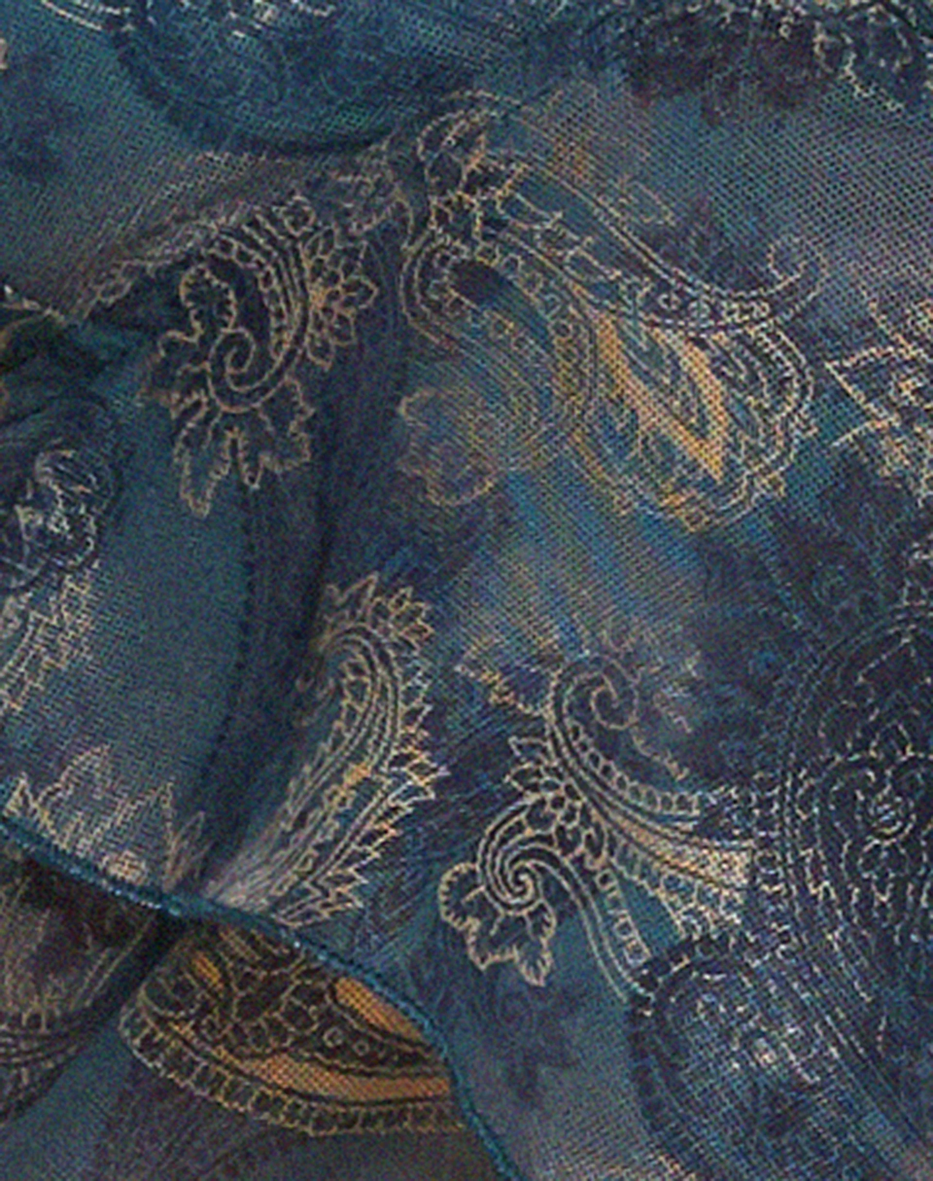 Cojira Mesh Butterfly Top in Blau mit Paisleymuster - Image 6