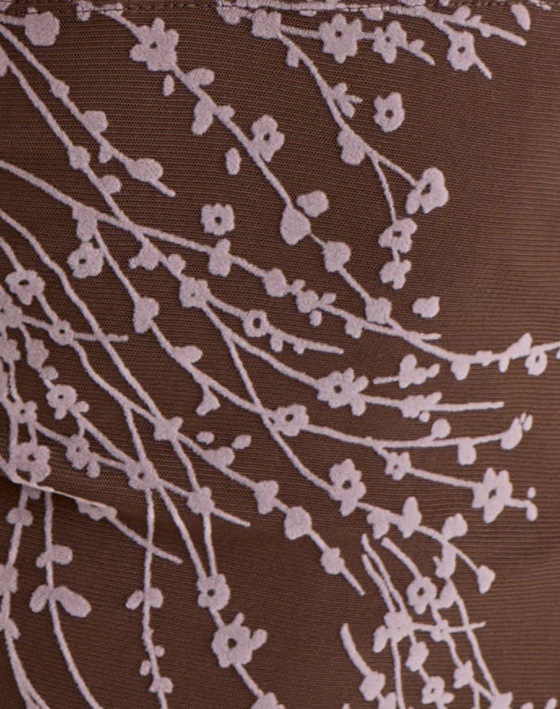 Corsita Top in Moonlit Blossom Brown - Image 6