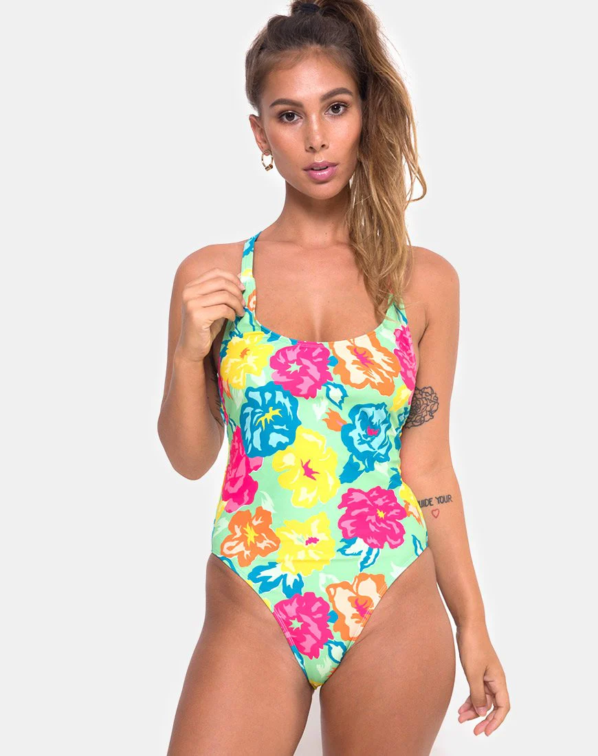 Cosette Badeanzug in Tropicana Floral