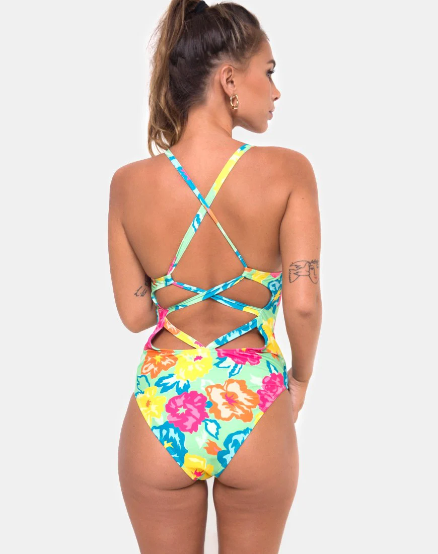 Cosette Badeanzug in Tropicana Floral - Image 2