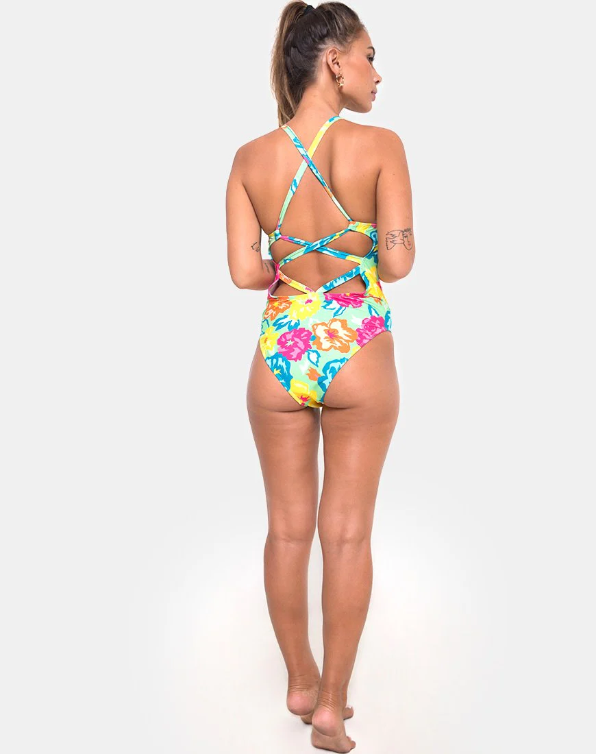 Cosette Badeanzug in Tropicana Floral - Image 4