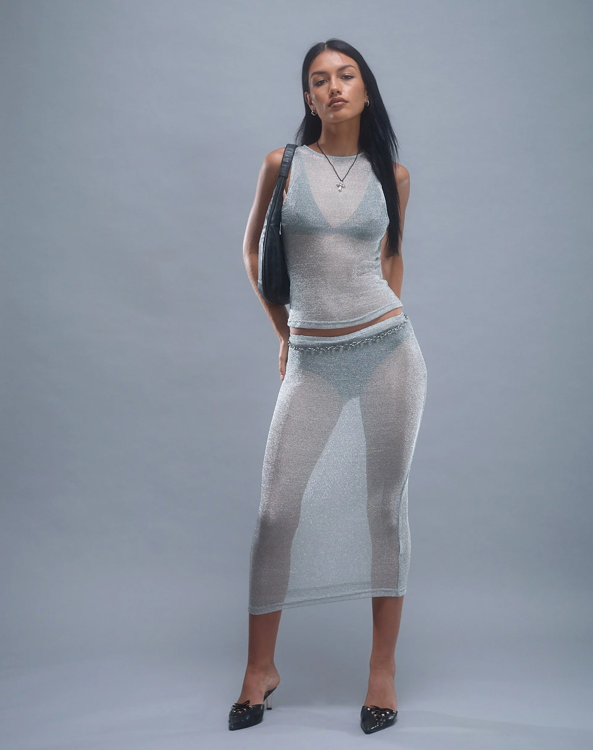 Cosima Tank Top aus Silberkette - Image 3
