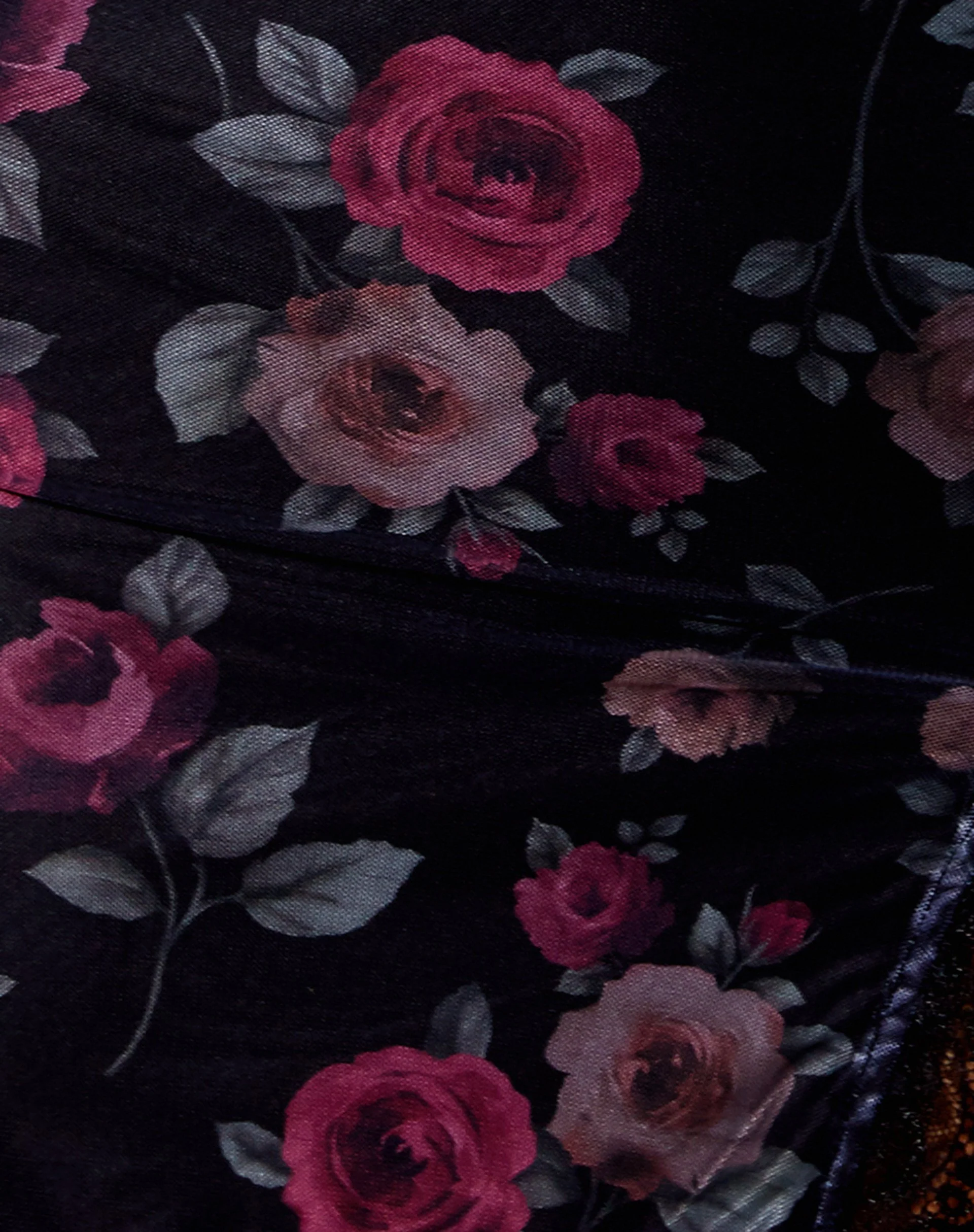 Coti Bodycon Kleid in Gothic Rose mit Spitze - Image 7