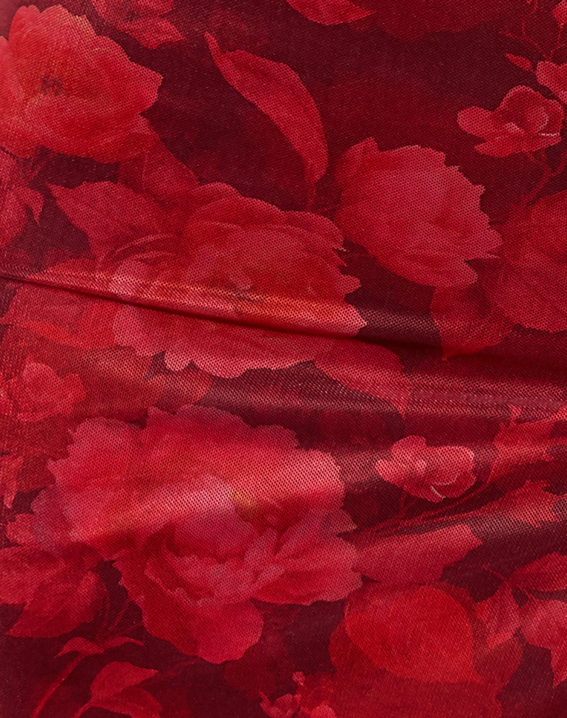 Coti Bodycon Kleid in Rough Rose Burgundy - Image 7