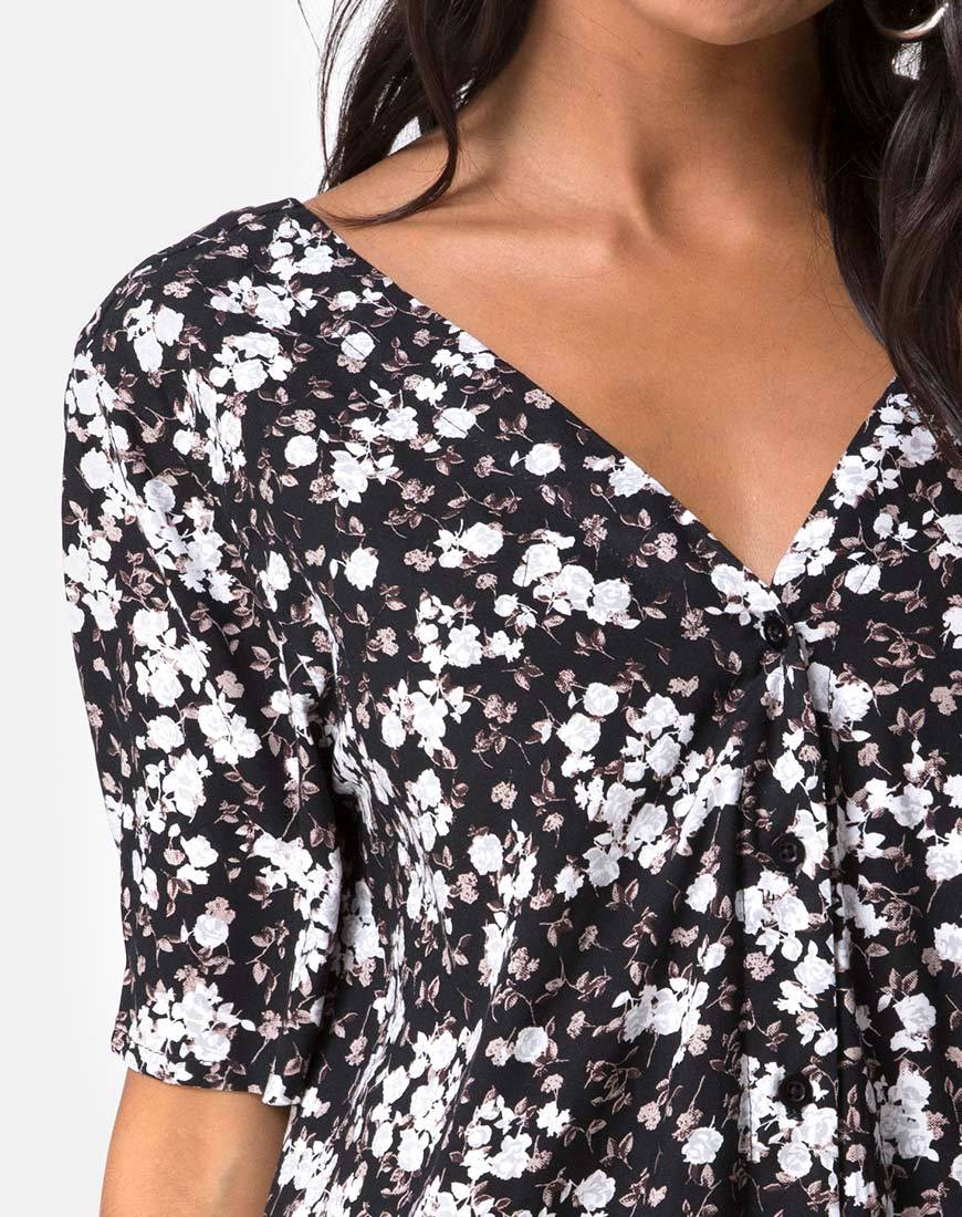 Crosena Swing Kleid in Dark Wild Flower - Image 5