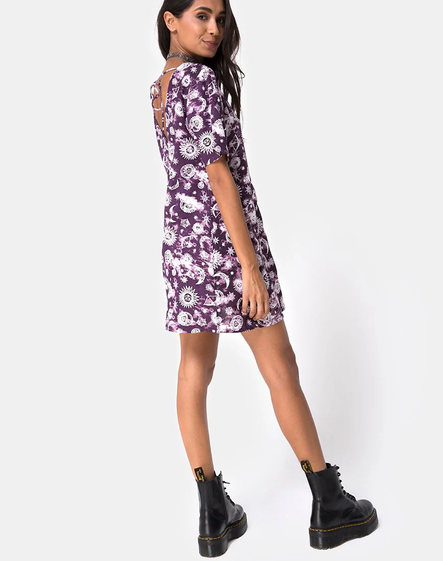 Crosena Swing Kleid in Lila Zodiac - Image 4