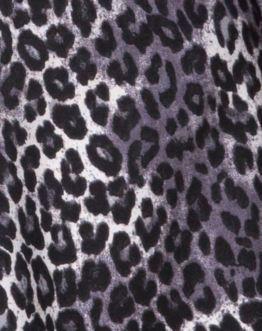 Crosena Swing Kleid in Rar Leopard Grau - Image 5