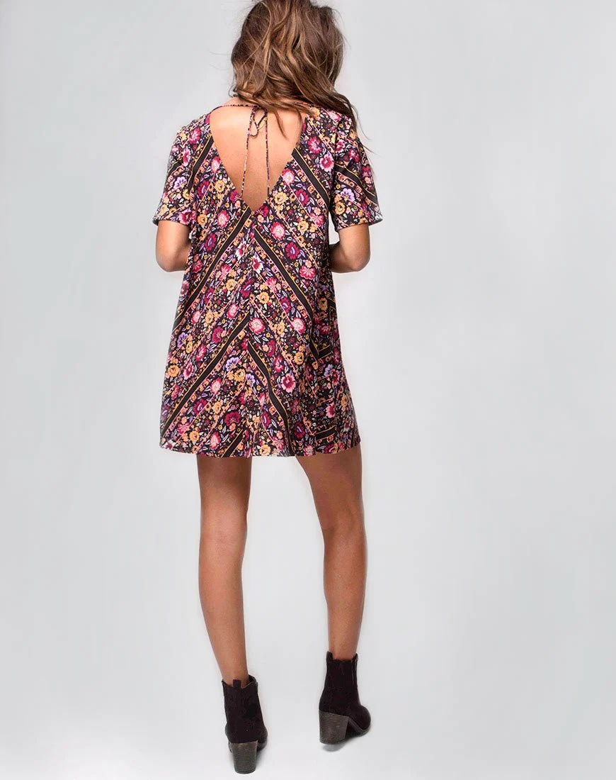 Crosena Swing-Kleid in Gypsy Rose - Image 4