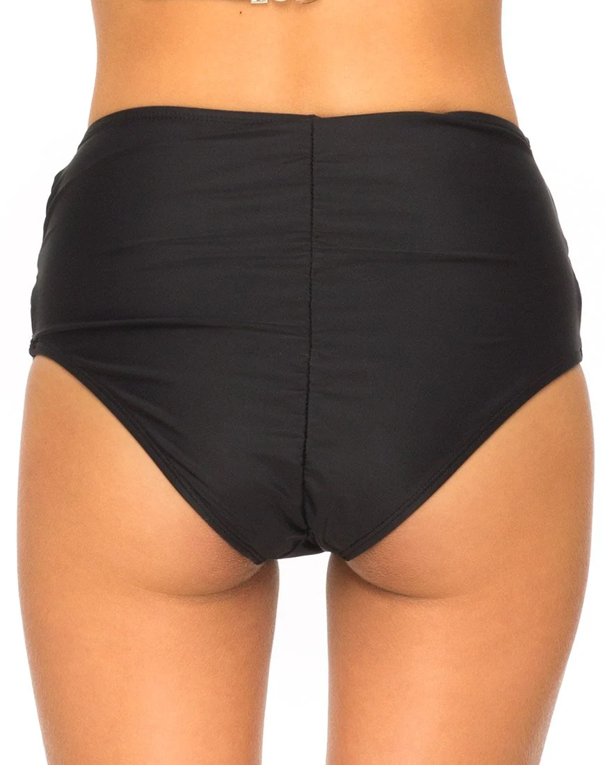 Crystal Cut Out Bikiniunterteil in Schwarz - Image 2