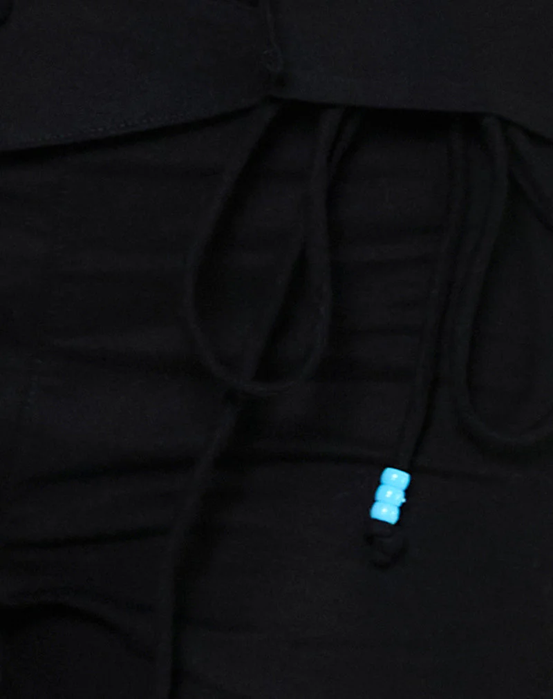 Cursa-Hose aus Leinen Schwarz mit Gürtel - Image 5