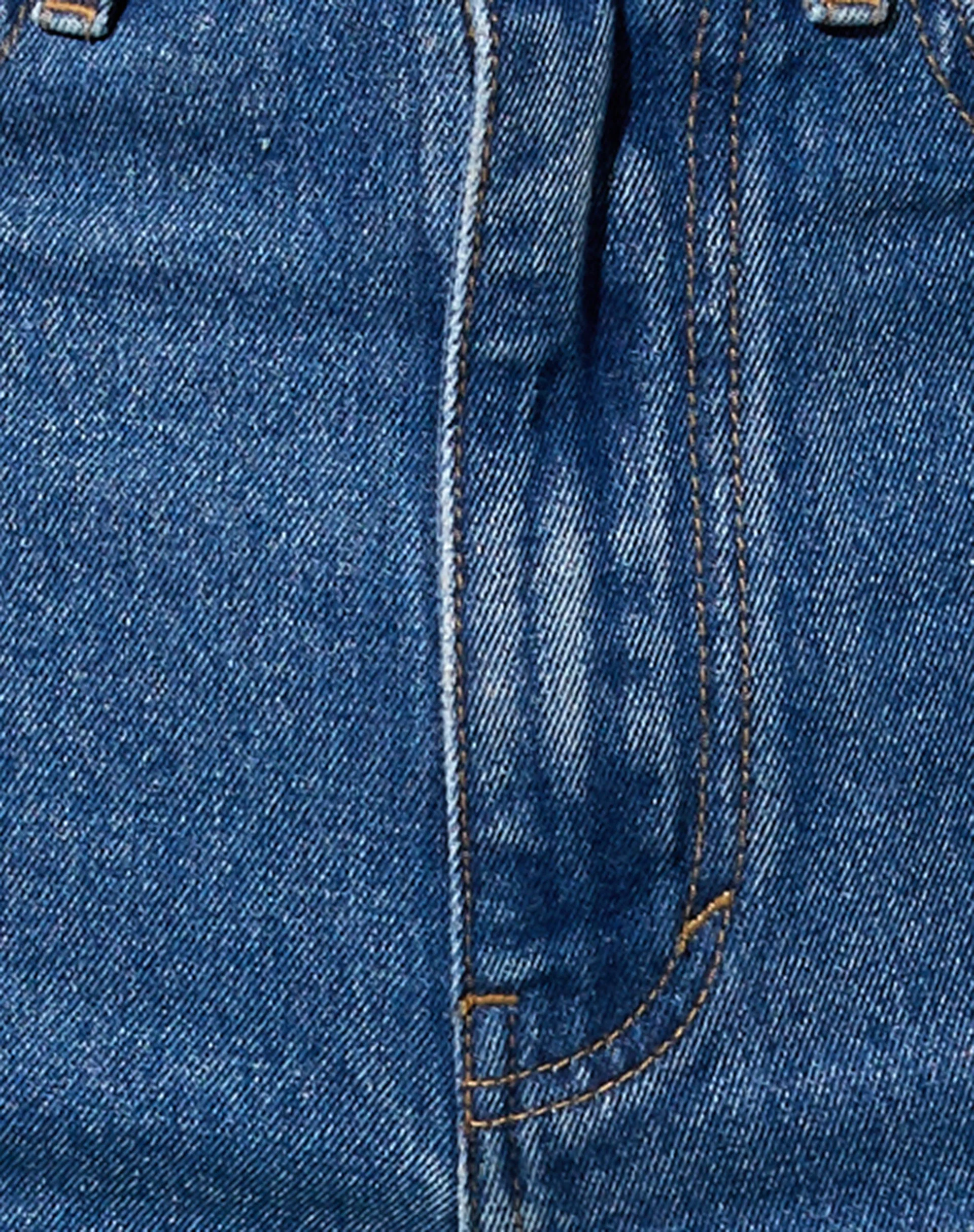 Ausgeschnittene Straight Leg Jeans in Mid Wash - Image 8
