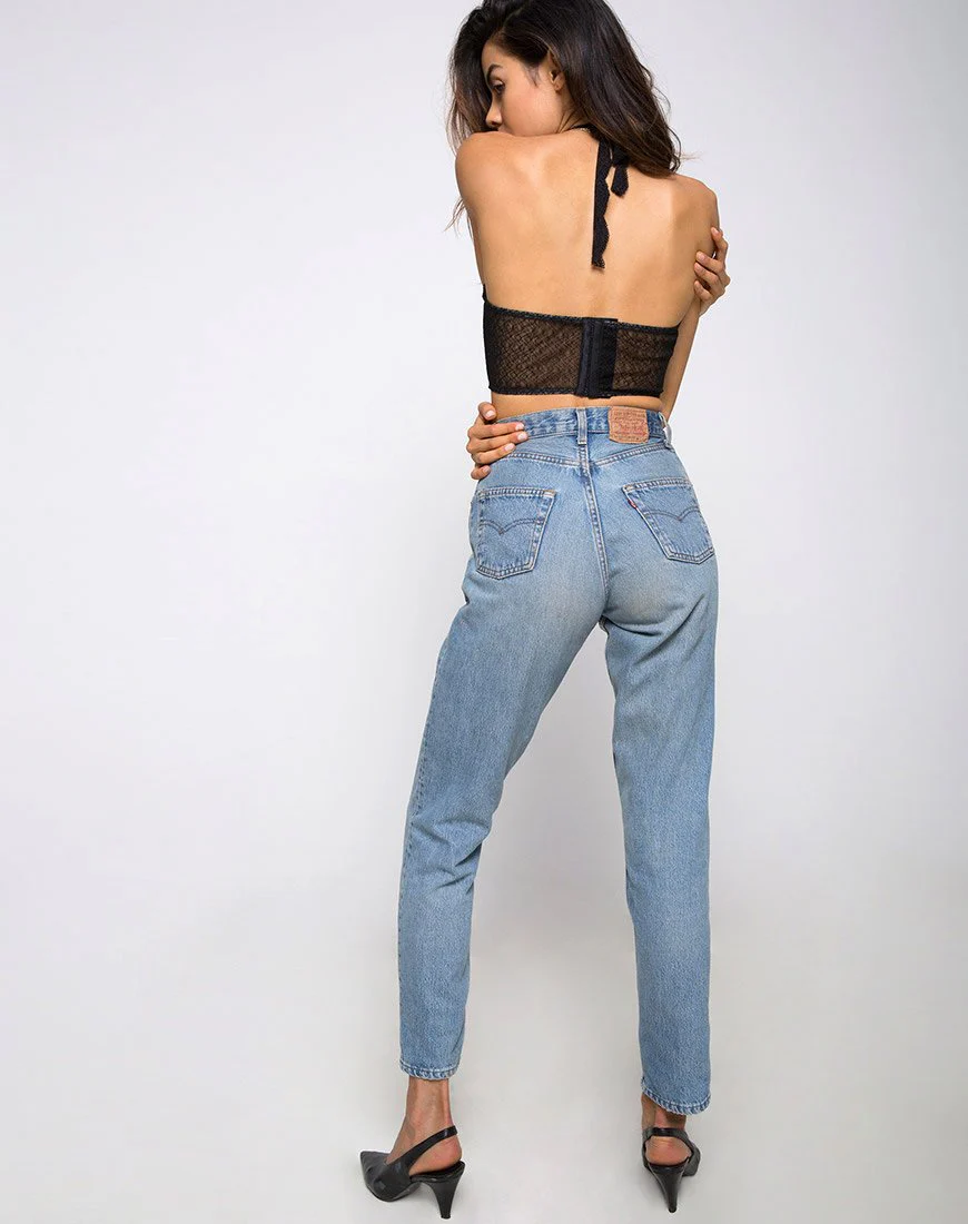 Cyrilla Bralet aus Lacey Knit Schwarz - Image 4