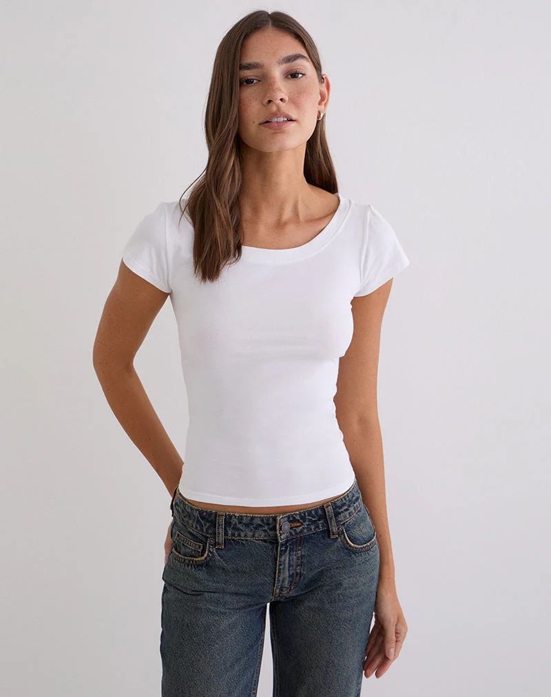 Dadio Top in Weiß - Image 3
