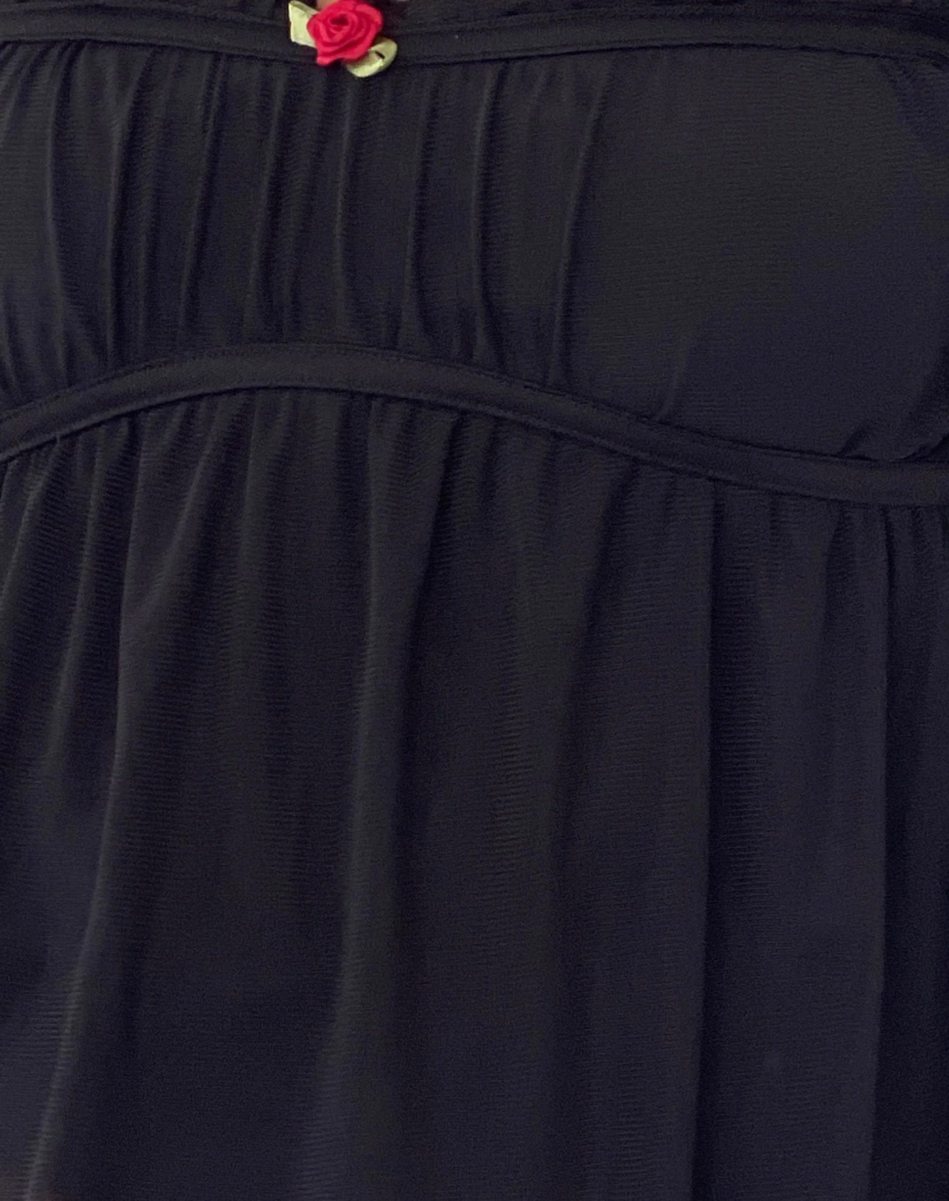 Damaris Cami Top in Schwarz mit schwarzer Bindung - Image 6