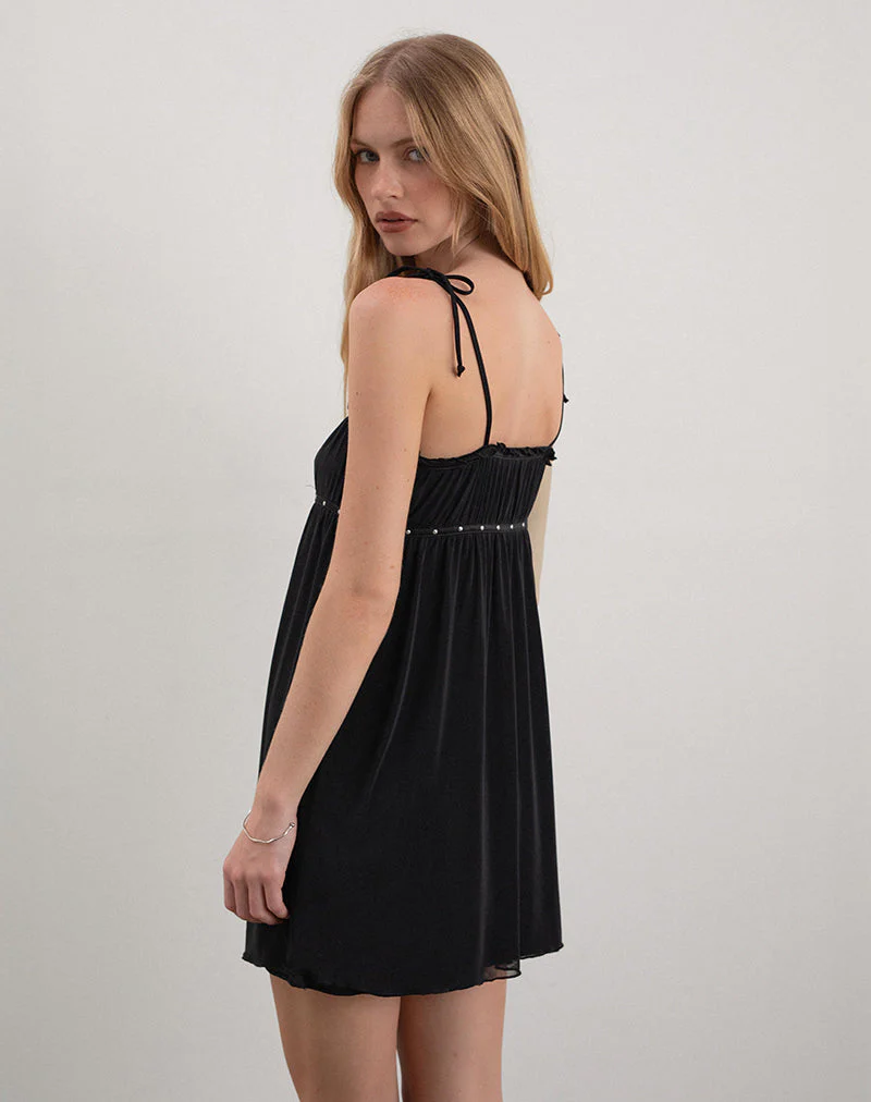 Damiera Minikleid in Schwarz - Image 3