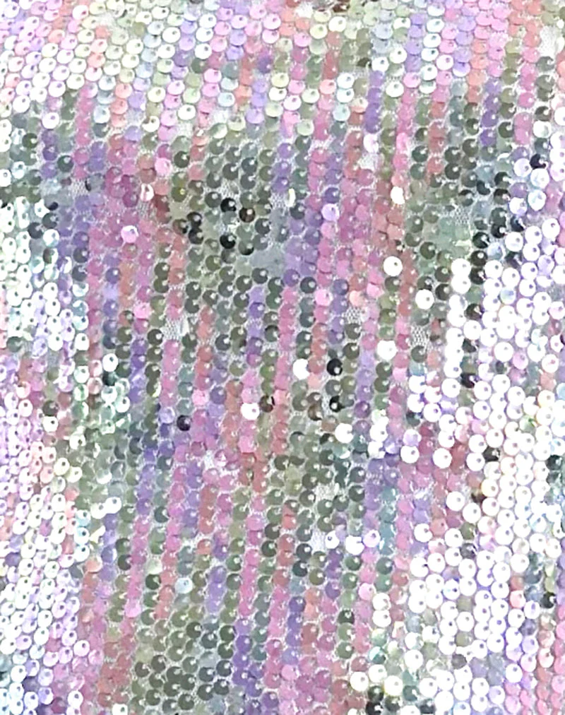 Damske Vest Top in Klar Pailletten schillernd - Image 5