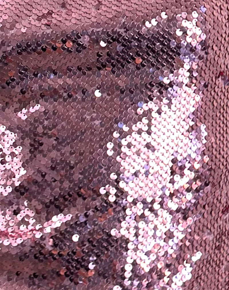 Damske Vest Top in Rosa Pailletten - Image 6
