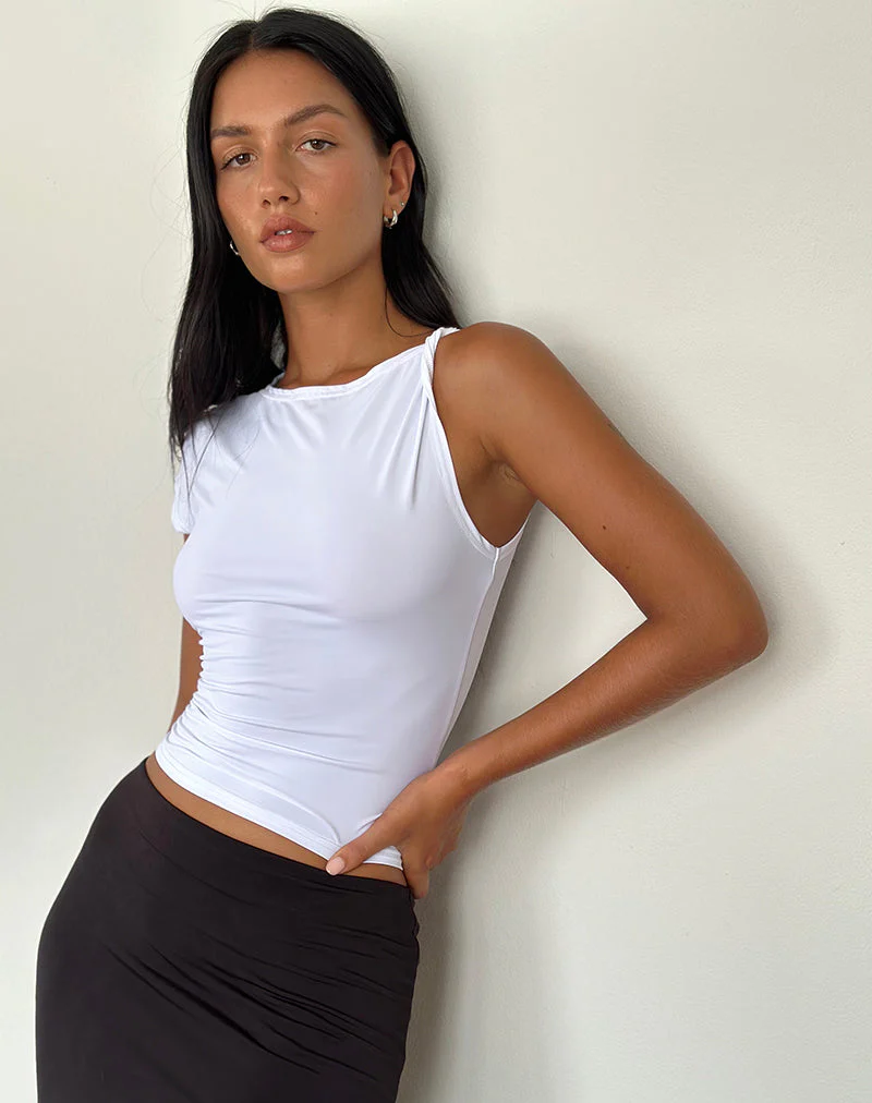 Dannas Asymmetrisches Top in Weiß - Image 3
