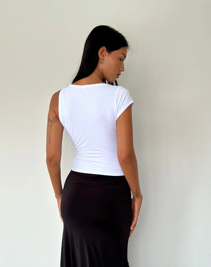 Dannas Asymmetrisches Top in Weiß - Image 4