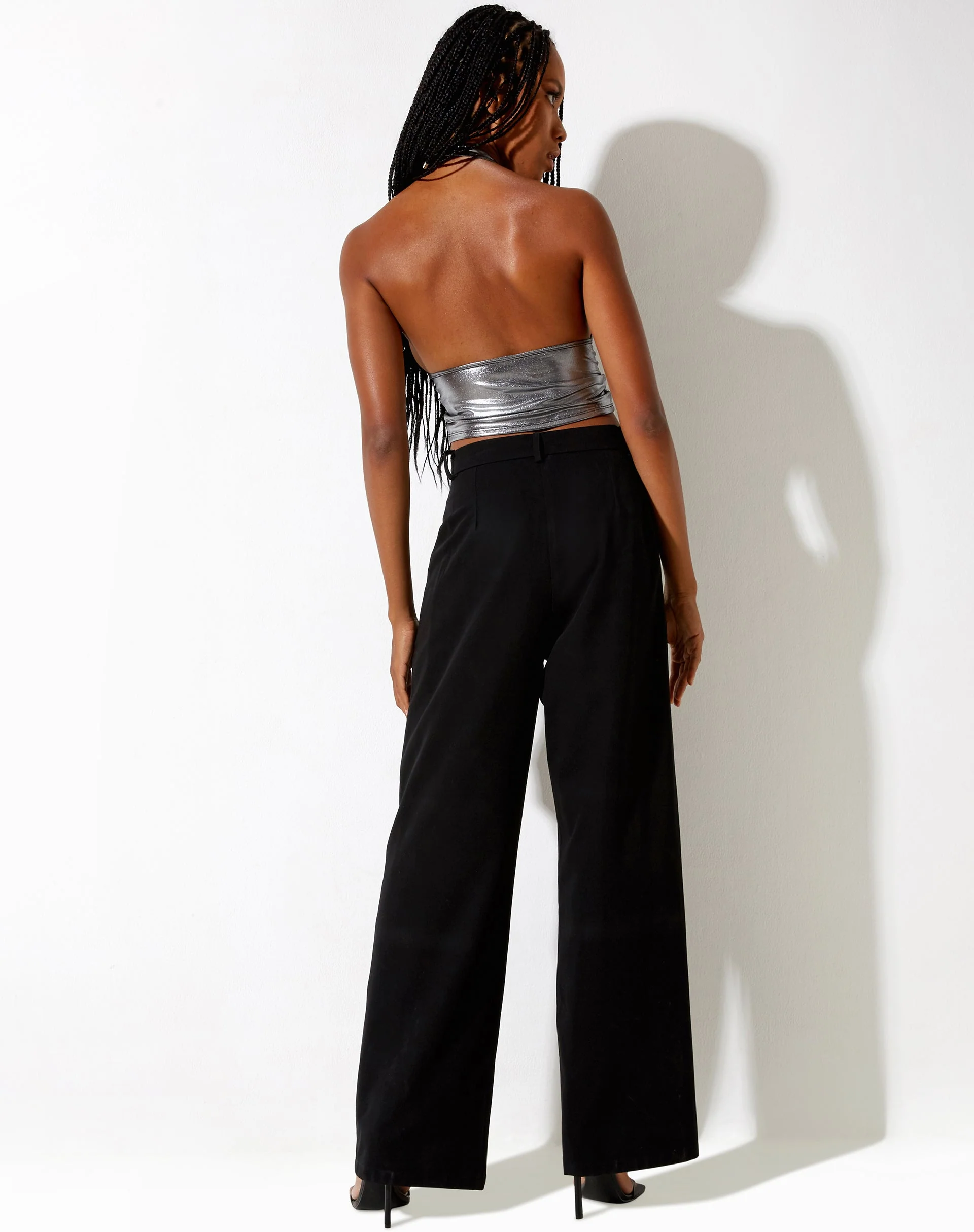 Dapa Crop Top in Silber Metallic - Image 4
