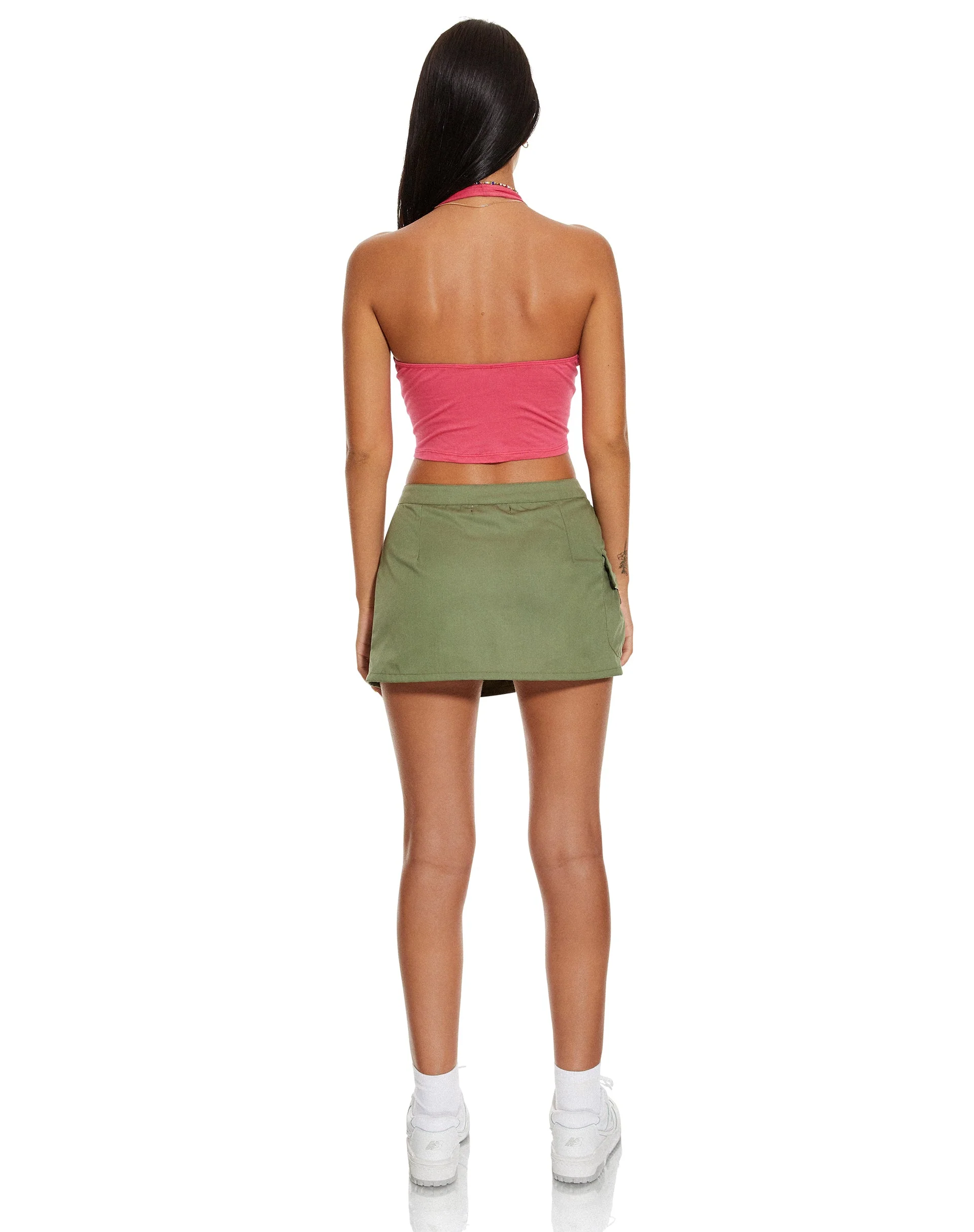 MOTEL X BARBARA Dario Crop Top in Fandango Rosa - Image 4