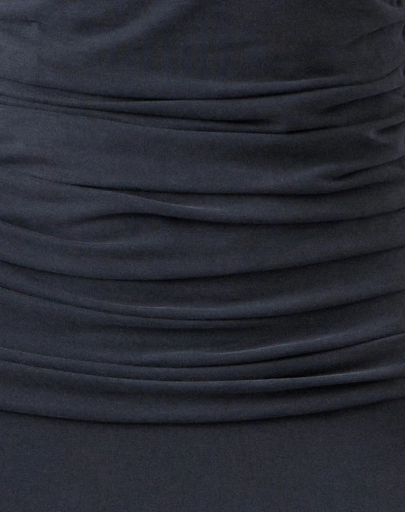 Darmi Maxikleid aus Cupro Granit - Image 5