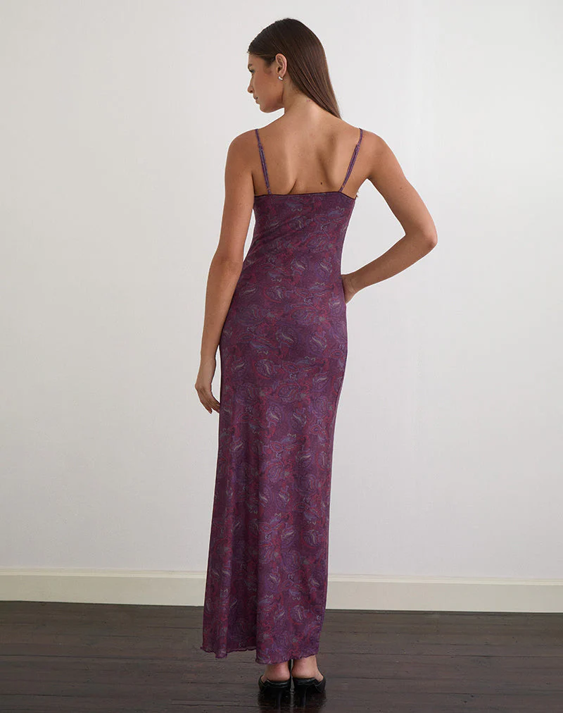 Darsih Maxikleid in Regal Paisley Purple - Image 4
