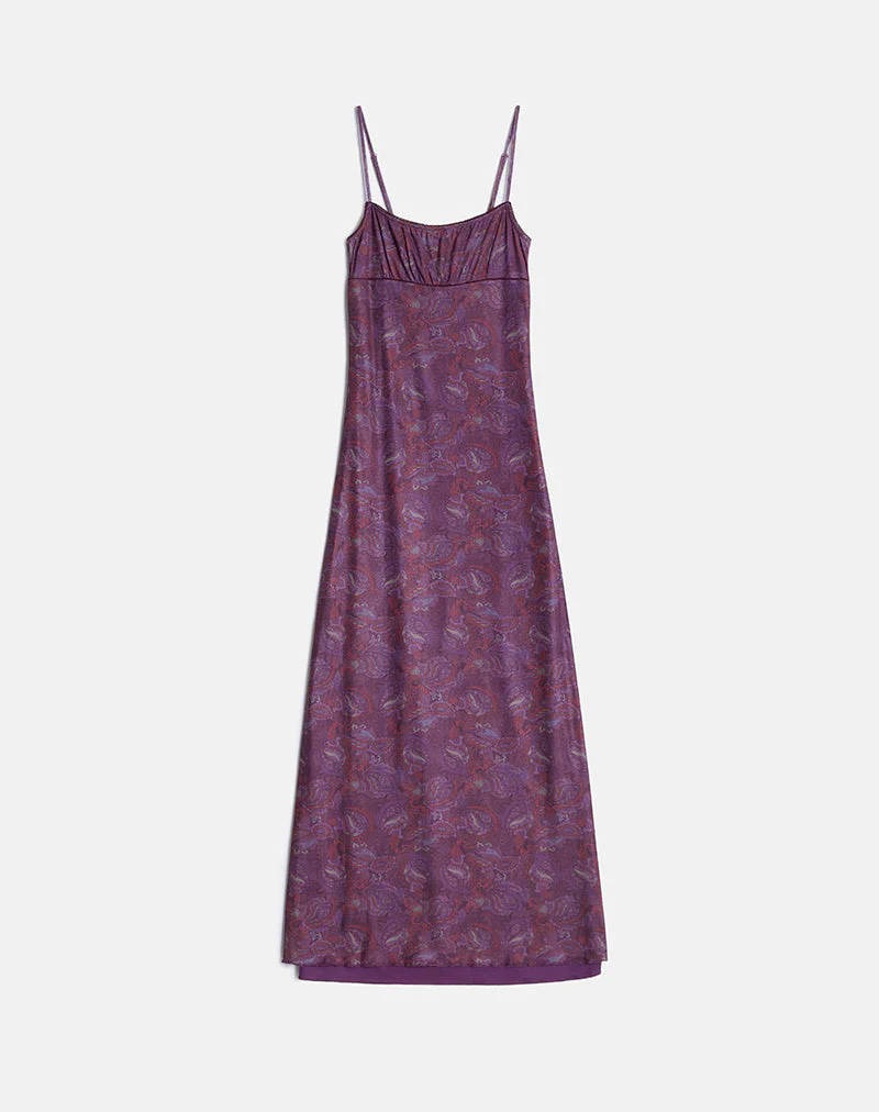 Darsih Maxikleid in Regal Paisley Purple - Image 5