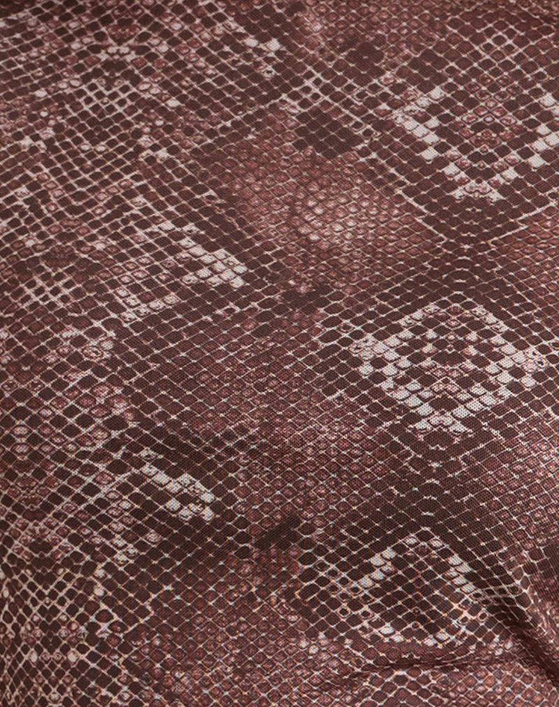 Dasa Minikleid in Oversize-Schlangenlederoptik - Image 5