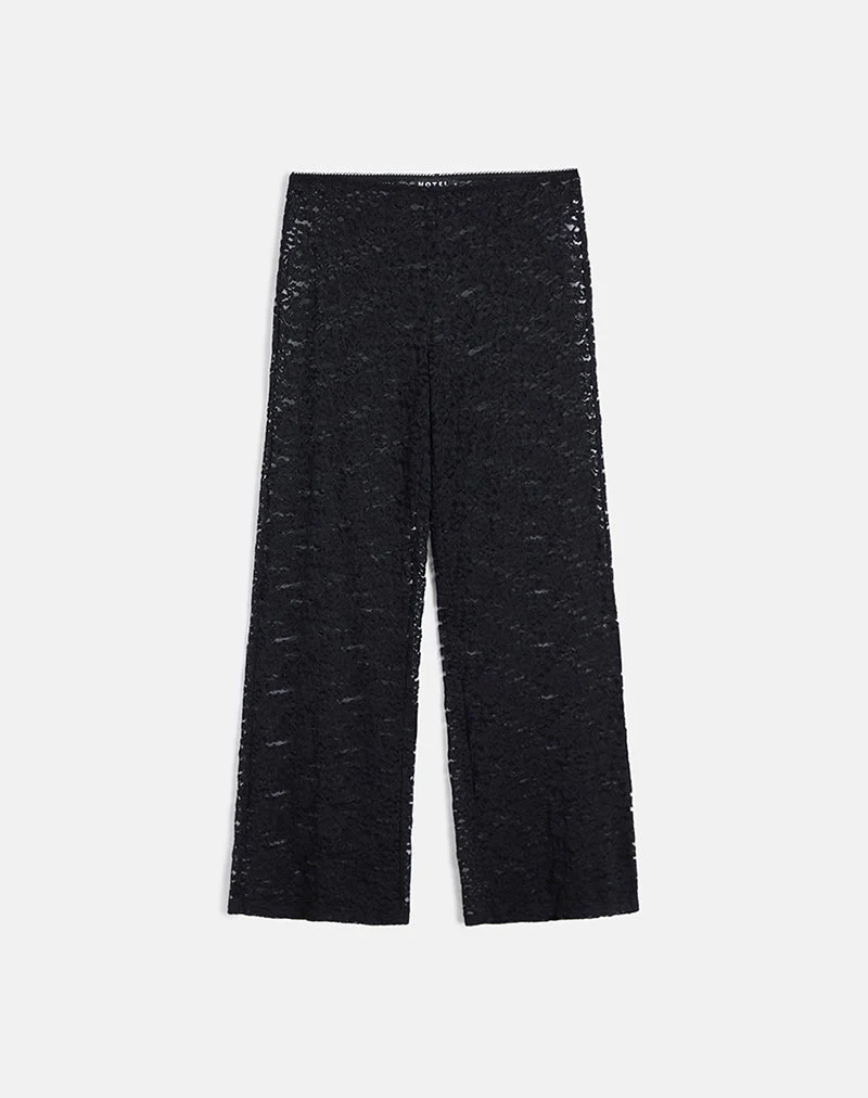 Dasom-Hose aus floraler Spitze Schwarz - Image 5