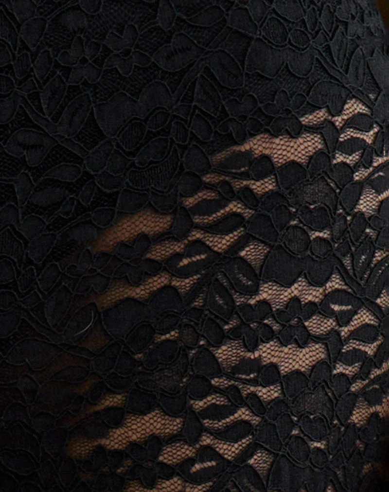 Dasom-Hose aus floraler Spitze Schwarz - Image 6