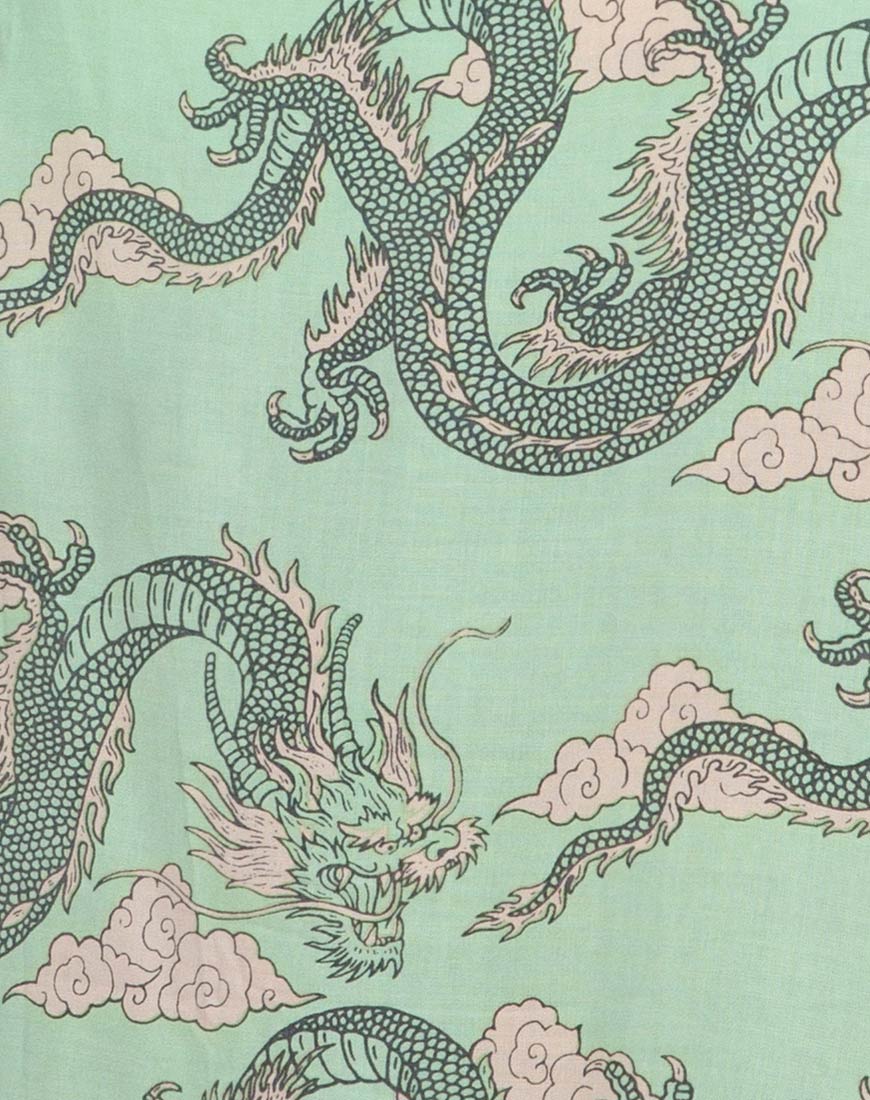 Datista Slip-Kleid aus chinesischem Drachen Neo Mint - Image 6