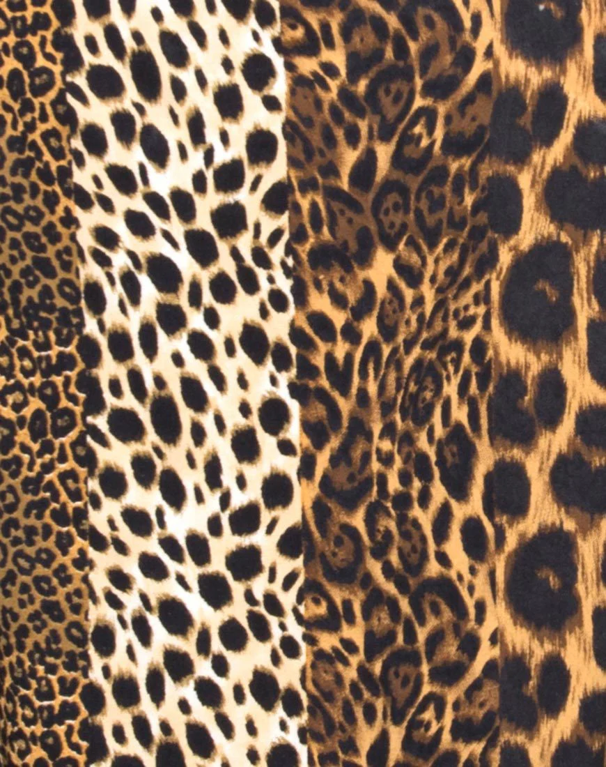 Datista Kleid in Animal Stripe - Image 5